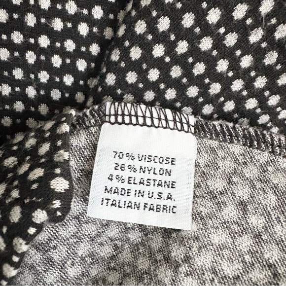 BRYN WALKER Jacquard Dot Knit Lagenlook Tunic Black and  Ivory | Size Small - Picture 6 of 6